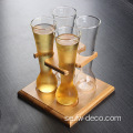 Mini Quarter Yard 4 Kwak Glass Beer Glasses